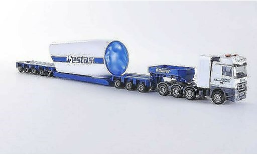 Mercedes Actros Base 1/87 Herpa LH 08 Balmer Tieflade-SZ con Turbinengehause coche miniatura