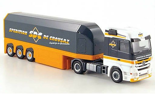 Mercedes Classe GLA Base 1/87 Herpa Actros LH 08 Glastransp.-SZ Interliner/De Crousaz coche miniatura