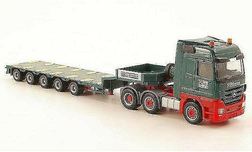 Mercedes Actros Base 1/87 Herpa LH 08 Kahl Schwerlast Semitieflade-Sattelzug coche miniatura