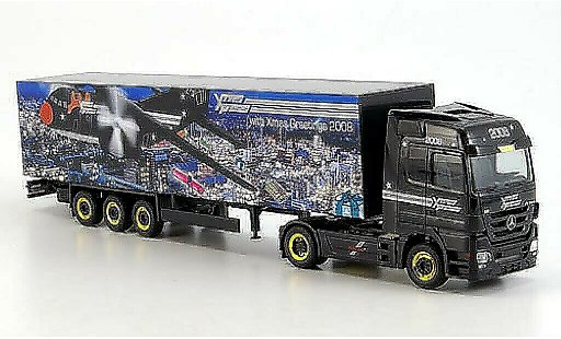 Mercedes Actros Base 1/87 Herpa LH 08 maletero-Sattelzug Weihnachten 2008 coche miniatura