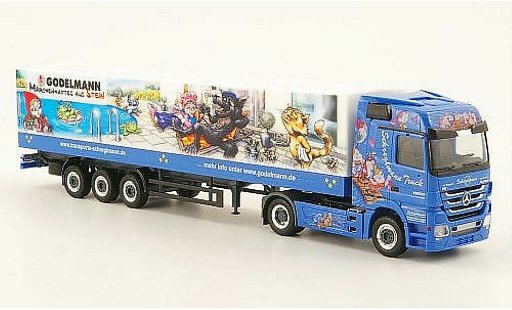 Mercedes Actros Base 1/87 Herpa LH Schreglmann / Godelmann Marchentruck 1 Planen-SZ coche miniatura