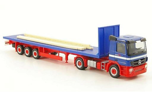 Mercedes Actros Base 1/87 Herpa M 08 Riwatrans Rungenplataforman-SZ coche miniatura