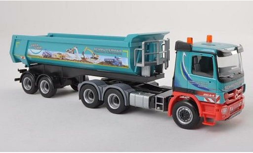 Mercedes Actros Base 1/87 Herpa M08 Rundmulden-SZ 3/2 Schmuttermair coche miniatura