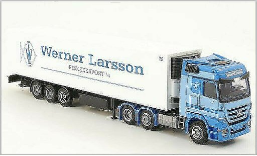Mercedes Actros Base 1/87 AWM MP 3 LH Aerop. Kuhl-KSZ Werner Larsson coche miniatura