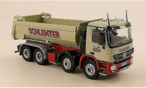 Mercedes Actros Base 1/50 NZG MP3 8x4 Schlenter Muldenkipper coche miniatura