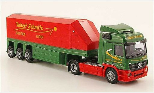 Mercedes Actros Base 1/87 AWM MP3 L Aero. Robert Schmitz Innenlader-SZ coche miniatura