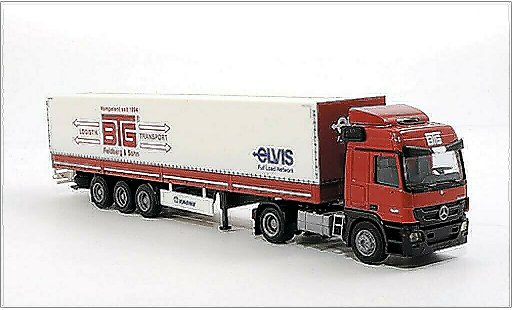 Mercedes Actros Base 1/87 AWM MP3 L/Aerop. BTG Feldberg & Sohn plataforman-SZ coche miniatura