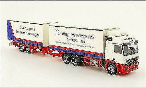 Mercedes Actros Base 1/87 AWM MP3 L Hummelink Jumbo-KHZ coche miniatura
