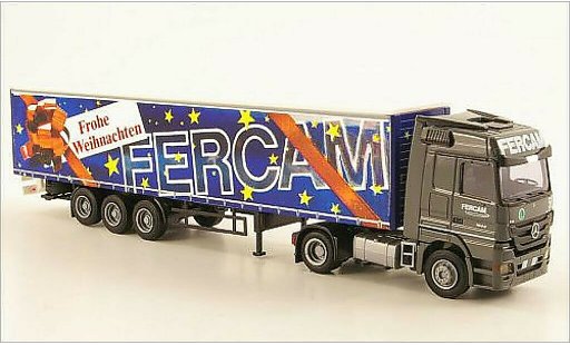 Mercedes Actros Base 1/87 AWM MP3 LH/Aerop. FERCAM/Buon Natale G-KSZ coche miniatura