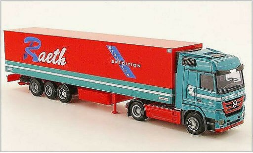 Mercedes Actros Base 1/87 AWM MP3 LH/Aerop. Raeth Kuhl-KSZ coche miniatura