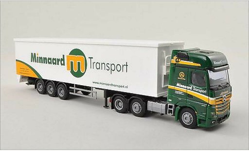 Mercedes Actros Gigaspace 1/87 AWM MP4 Minnaard Giga./Aerop.-Schubb.-SZ coche miniatura