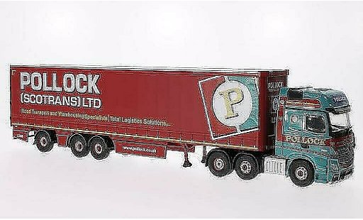 Mercedes Actros Base 1/50 Corgi (MP4) Pollock (Scotrans) Ltd Mega-Gardinenplanen-SZ coche miniatura