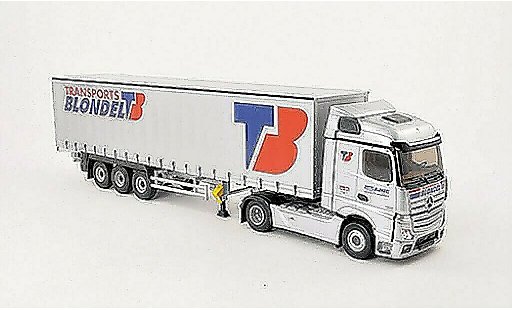 Mercedes Actros Streamspace 1/43 Eligor MP4 Transports Blondel Gardinenplanen-SZ coche miniatura