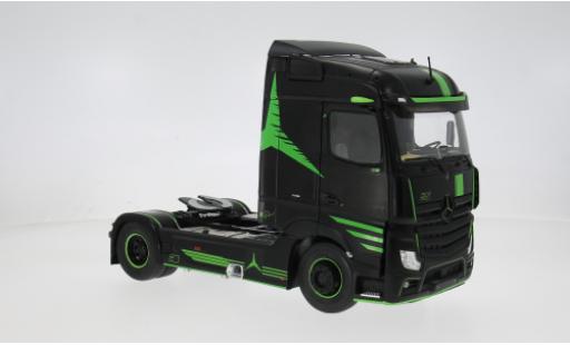 Mercedes Actros 1/24 Solido R5 schwarz/gr&uuml;n 1:24 coche miniatura