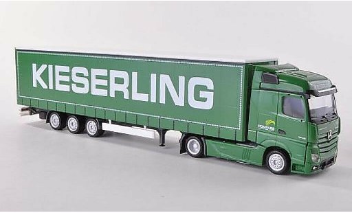 Mercedes Actros Streamspace 1/87 Herpa 2.5 Kieserling Lowlinerplanen-SZ coche miniatura