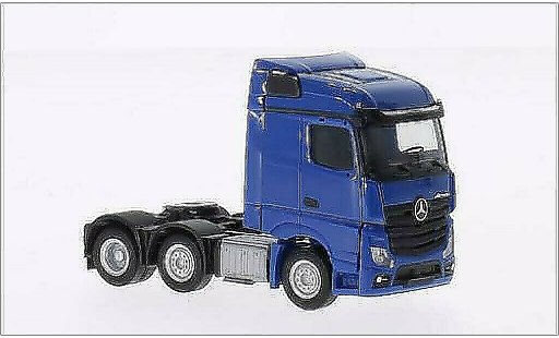 Mercedes Actros Streamspace 1/87 Herpa 6x2 azul coche miniatura