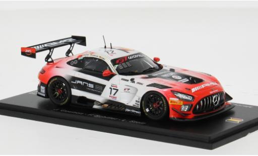 Coche miniatura Mercedes AMG GT GT3 3 EVO 24h Spa 2025 M-AMG Team GetSpeed #17 L.Stolz/J.Gounon 1/43 Spark
