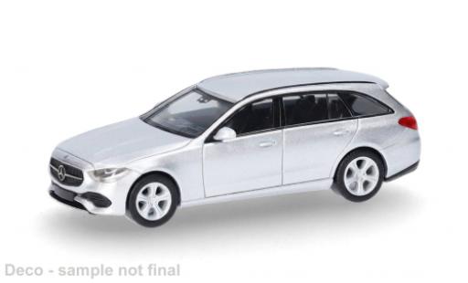 Coche miniatura Mercedes Classe C T-Modell silber 1/87 Herpa