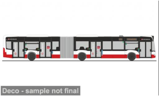 Coche miniatura Mercedes Citaro G 2012 Hamburger Hochbahn 1/87 Rietze