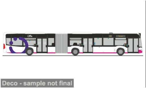 Coche miniatura Mercedes Citaro G 2015 &Atilde;�ffis Nahverkehr Hameln - Pyrmont 1/87 Rietze