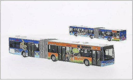 Mercedes Citaro G 1/87 Rietze Kraftverkehr Wupper-Sieg-CaLeVornia 2006 coche miniatura