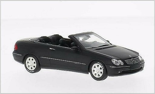 Mercedes Classe CL Cabriolet 1/43 Minichamps K Descapotable mate-negro 2002 coche miniatura