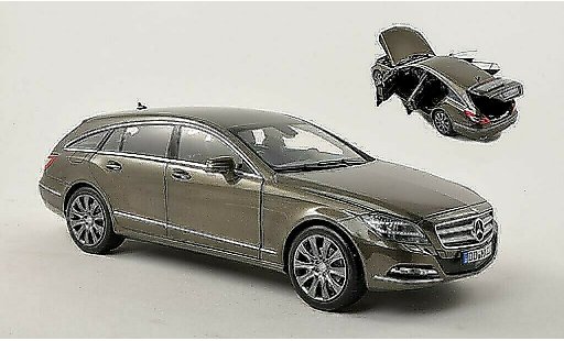 Mercedes Classe CLS Shooting Brake 1/18 Norev 500 (X218) gris HQ 2012 coche miniatura