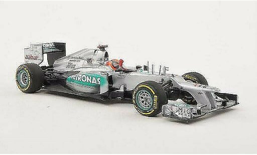 Mercedes F1 2012 1/43 Minichamps W03 No.7 Petronas GP Valencia coche miniatura