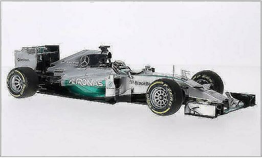 Mercedes F1 2014 1/18 Minichamps W05 Hybrid No.44 AMG Petronas Team Petronas formula 1 GP Abu Dhabi coche miniatura