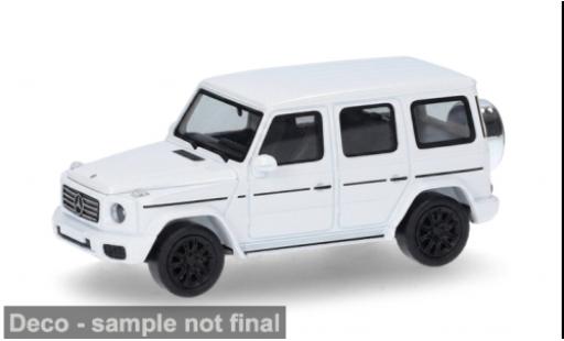 Coche miniatura Mercedes Classe G weiss 1/87 Herpa