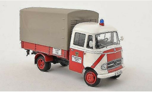 Mercedes L319 Base 1/43 Schuco plataforma/Plane Bomberos Dortmund coche miniatura