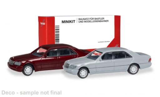Mercedes Classe S 1/87 Herpa MiniKit (W140) rojo/grau 1:87 coche miniatura
