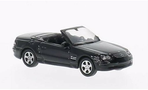 Mercedes Classe SL 500 1/87 Welly Descapotable negro coche miniatura