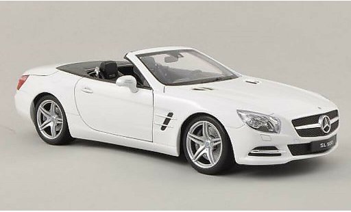 Mercedes Classe SL 500 1/18 Welly (R231) blanco capota geoffnet 2012 coche miniatura