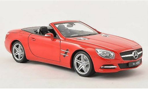 Mercedes Classe SL 500 1/18 Welly (R231) rojo capota geoffnet 2012 coche miniatura