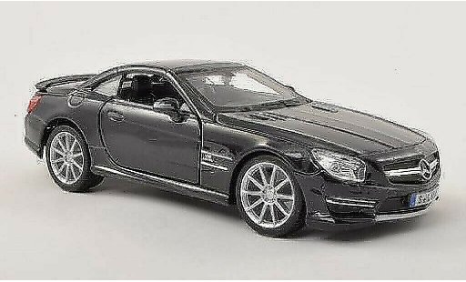 Mercedes Classe SL 65 1/24 Burago AMG (R231) antracita capota cerrado coche miniatura