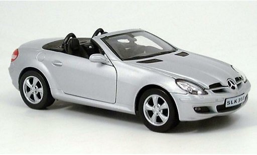Mercedes Classe SLK Base 1/24 Welly 350 gris coche miniatura