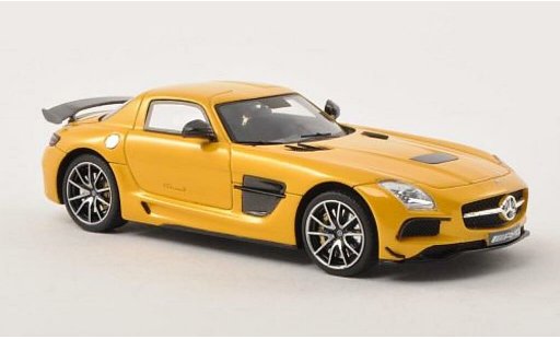 Mercedes B Black Series 1/43 Minichamps AMG negro (C197) amarillo 2013 coche miniatura