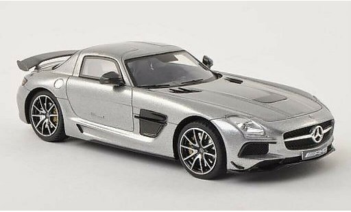 Mercedes SLS Black Series 1/43 Minichamps AMG (C197) negro gris 2013 coche miniatura
