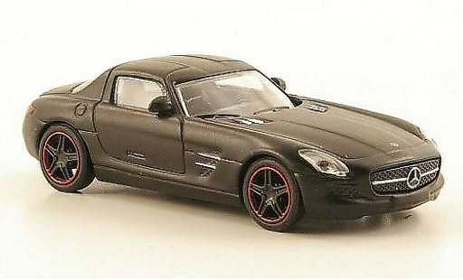 Mercedes SLS Coupe 1/87 Schuco AMG (C197) matenegro coche miniatura