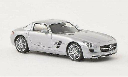 Mercedes SLS Coupe 1/87 Herpa AMG (C197) mett-gris coche miniatura