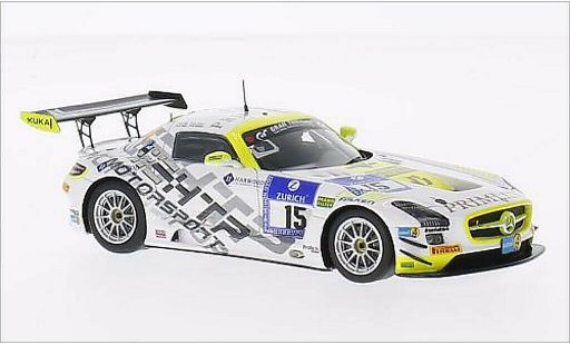 Mercedes SLS GT3 1/43 Spark AMG No.15 HTP Motorsport GmbH 24h Nurburgring 2014 /R.Rehfeld coche miniatura