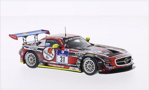 Mercedes SLS GT3 1/43 Spark AMG No.31 Car Collection Motorsport Fuchschen Alt 24h Nurburgring 2014 /H.Fellbermayr coche miniatura