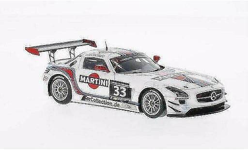 Mercedes SLS GT3 1/43 Spark AMG No.33 Martini / Mishu Motors 12h Zandvoort /R.van coche miniatura