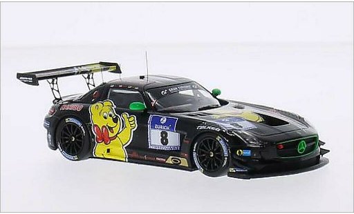 Mercedes SLS GT3 1/43 Minichamps AMG No.8 Team Haribo Racing Haribo 24h Nurburgring 2015 /M.Gotz coche miniatura