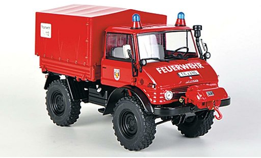 Mercedes Unimog 406-425 1/32 Weise 406 (U84) Freiwillige Bomberos LZ Riesenbeck coche miniatura
