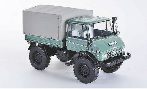 Mercedes Unimog 406-425 1/32 Weise 406 (U84) con Ganzstahl-Fahrerhaus y Plane coche miniatura