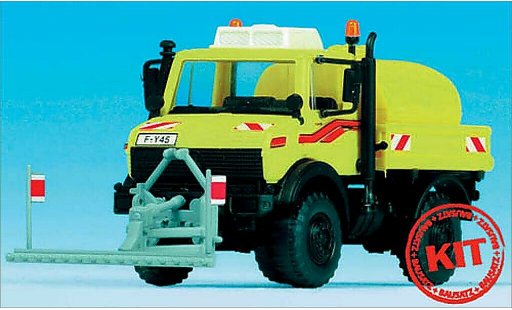 Mercedes Unimog Base 1/87 Kibri amarillo coche miniatura