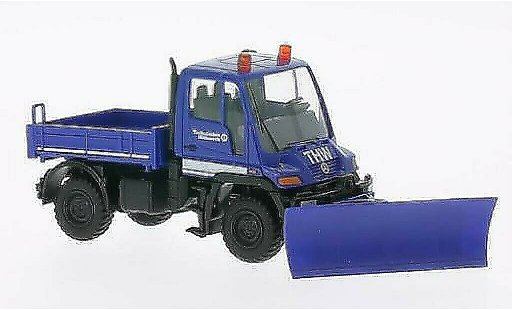 Mercedes Unimog Base 1/87 Wiking U 400 THW con Raumschild coche miniatura