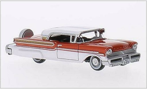 Mercury Turnpike Base 1/87 Oxford rojo/blanco 1957 coche miniatura